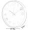 Aluminum Round Wall Clock - Modern Decor for Living Room, Kitchen, or Dining Room - 12 in Decorative Timepiece with Sleek Design - Large Round Clock for Home - Silent Ticking - Battery Operated